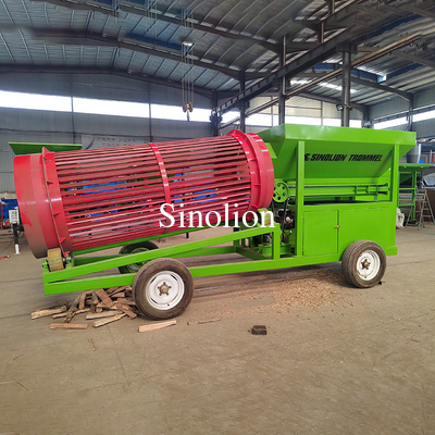 Zhengzhou Sinolion Mobile Carbon Sawdust Leña rodante de leña trampolín vibratorio