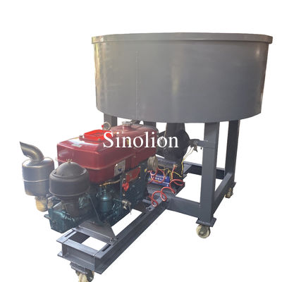 calidad  Diesel engine charcoal coal dust double wheel grinding mixer stirring equipment Fábrica