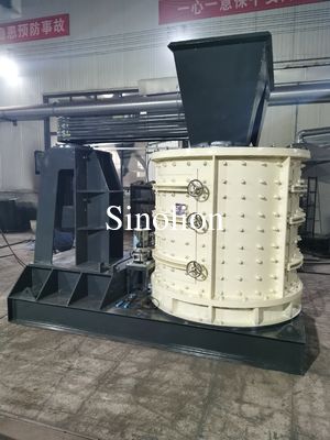 calidad  Limestone pebble stone rock vertical combination crusher factory price Fábrica