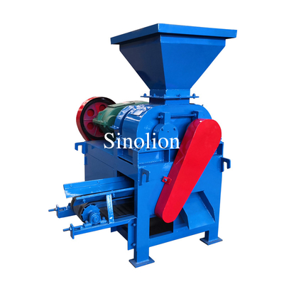 Máquina automática de prensado de briquetas de carbón de carbón para barbacoa con doble rodillo