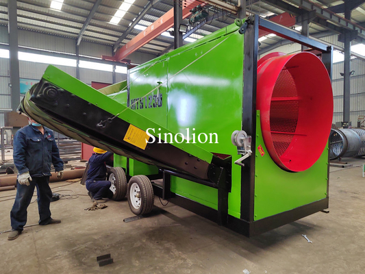 Equipo de pantalla de trompe rotativo de alta capacidad para el procesamiento del compost