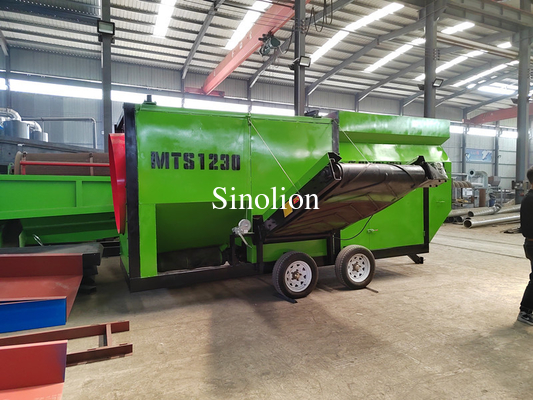 Equipo de pantalla de trompe rotativo de alta capacidad para el procesamiento del compost