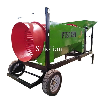 Equipos de pantalla de trompa de pequeña capacidad para el procesamiento de compost para fertilizantes agrícolas y arena