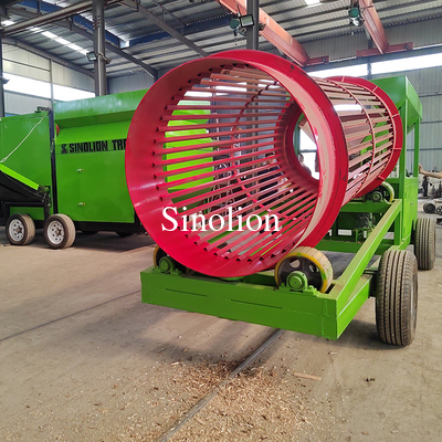 Zhengzhou Sinolion Mobile Carbon Sawdust Leña rodante de leña trampolín vibratorio