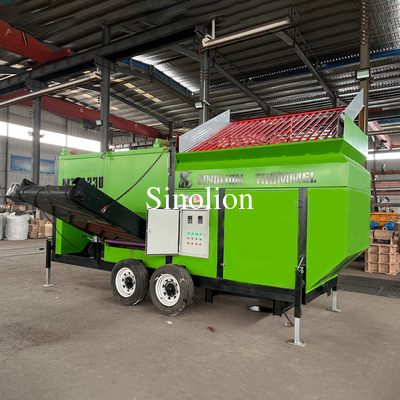 Zhengzhou Sinolion máquina de compostaje de grava giratoria de rastreo tambor tambor pantalla de trabajo pesado