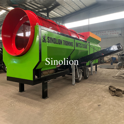 Zhengzhou Sinolion Planta de cribado de suelo superior/compost/madera pantalla rotativa de tambor a tambor