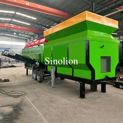 Zhengzhou Sinolion Planta de cribado de suelo superior/compost/madera pantalla rotativa de tambor a tambor