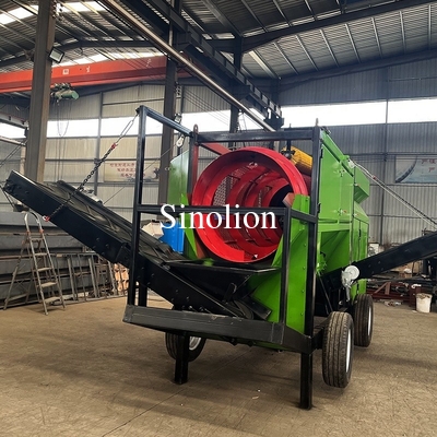 Equipo de clasificación de fertilizantes de tipo rotativo Compost Trommel Sieve con malla de 2-80MM