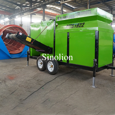 Equipo de clasificación de fertilizantes de tipo rotativo Compost Trommel Sieve con malla de 2-80MM
