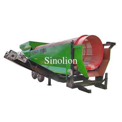 Máquina de tamizado de tierra de tensión 220v/380v/415v/440v para planta móvil de cribado de tambores de arena
