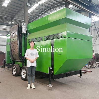 Máquina de tamizado de tierra con tamizador rotativo de compost con mejor y 220V Voltage 4.3*1.9*2.45m