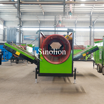 Máquina de tamizado de tierra con tamizador rotativo de compost con mejor y 220V Voltage 4.3*1.9*2.45m