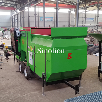 Máquina de tamizado de tierra con tamizador rotativo de compost con mejor y 220V Voltage 4.3*1.9*2.45m