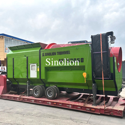 Tiendas de materiales de construcción Superficie del suelo Trommel Screen Screeners móviles de roca en Zhengzhou Sinolion