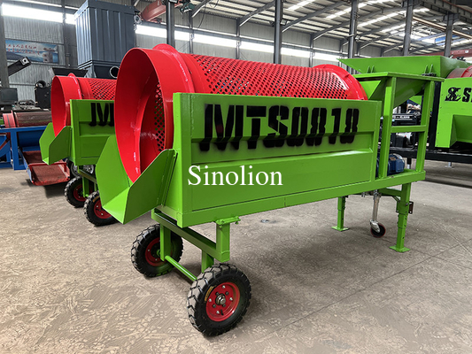 650 KG Ronda pantalla de tambor para la clasificación de las multas Material personalizado Material de clasificación