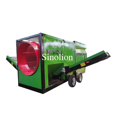 Trommel de compost móvil para obras de construcción Solución asequible de selección de arena