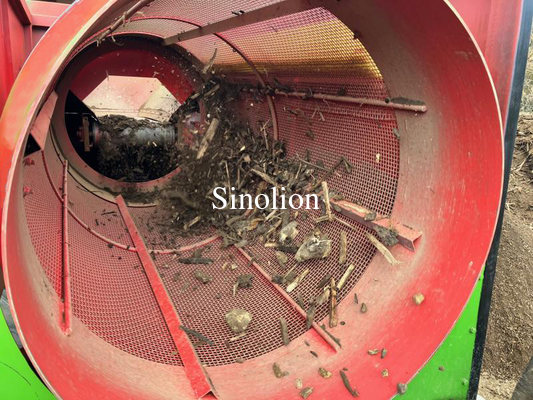 Función de detección de separación de clasificación de tamboletos móviles con tamaño de malla de 0 a 80 mm