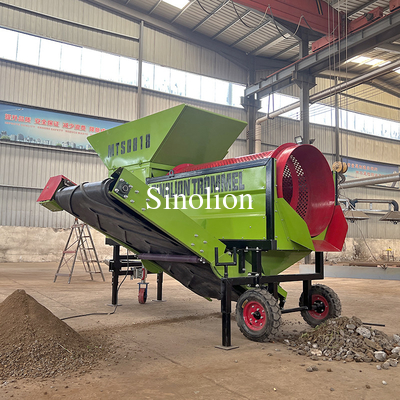 Escrín de tambor de reciclaje móvil Sinolion personalizable para compostaje Alternativa de pantalla de potencia