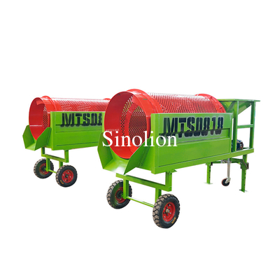650 KG de ahorro de energía de la Compost Trommel Screen móvil con generador del motor diesel