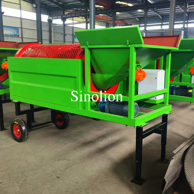 650 KG de ahorro de energía de la Compost Trommel Screen móvil con generador del motor diesel