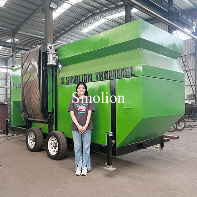 Experimente la conveniencia de la pantalla de trompa de compost portátil para la detección de la capa superior del suelo