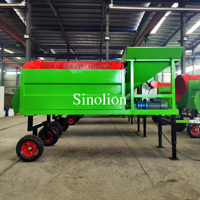 Precio Barato Portable Mobile Topsoil Screener pantalla de energía para compostaje de venta