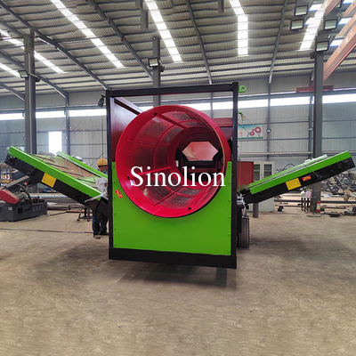 Sifador rotativo de compost de trabajo pesado con tamaño de malla de 2-80 mm y diseño circular