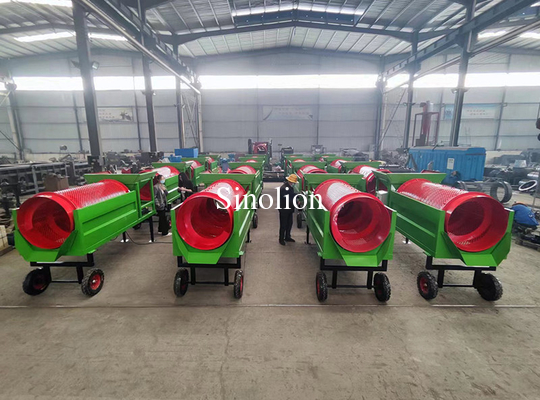Tronco portátil de compost hecho de acero al carbono duradero para la clasificación de material verde