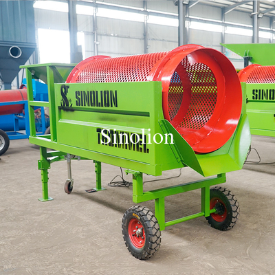 650 KG Trommel móvil para la detección de suelos cubo de filtro de tambor rotativo para granjas