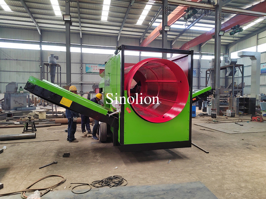 Top Performance Mobile Topsoil Trommel Screen para la pantalla de grava en Zhengzhou Sinolion