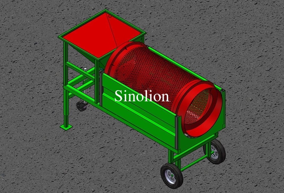 Máquina de pantalla de trombón de arena para obras de construcción circular y pantallas de suelo superior