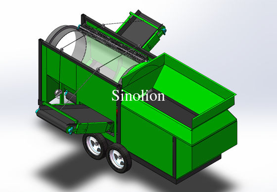 30 metros cúbicos por hora Trommel Compost Sieve Ideal para tamizar y clasificar el compost