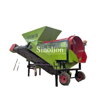 Plantas de fabricación de la pantalla portátil de tambor de tambor pequeño para el procesamiento de residuos sólidos municipales