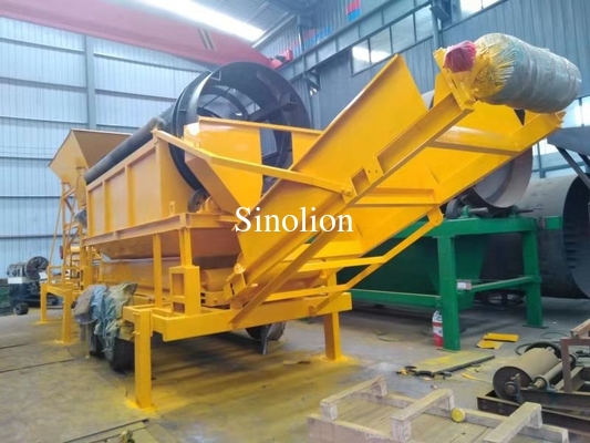 2025 Trommel Vibrating Screen para arena con bomba para el lavado de mineral