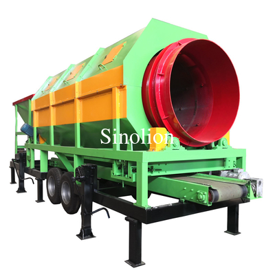 Equipo de cribado Trommel para cribado de materiales húmedos en materiales de construcción y metalurgia