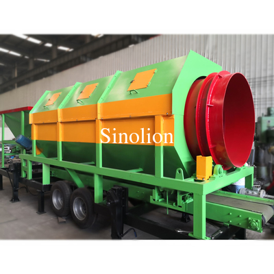 Equipo de cribado Trommel para cribado de materiales húmedos en materiales de construcción y metalurgia