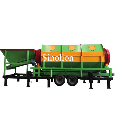 Equipo de cribado Trommel para cribado de materiales húmedos en materiales de construcción y metalurgia